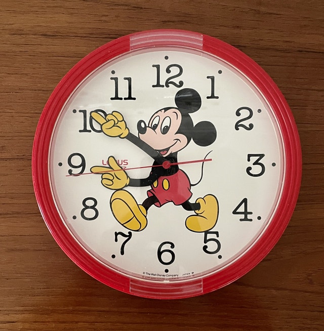 Vintage Disney Mickey Clock (Made in Japan)