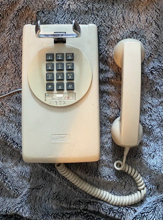 Vintage 1980s Northern Telecom Wall Phone