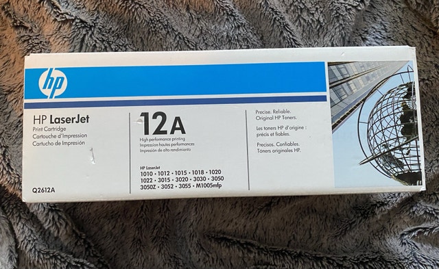 HP 12A Laser Jet black toner cartridge NIB