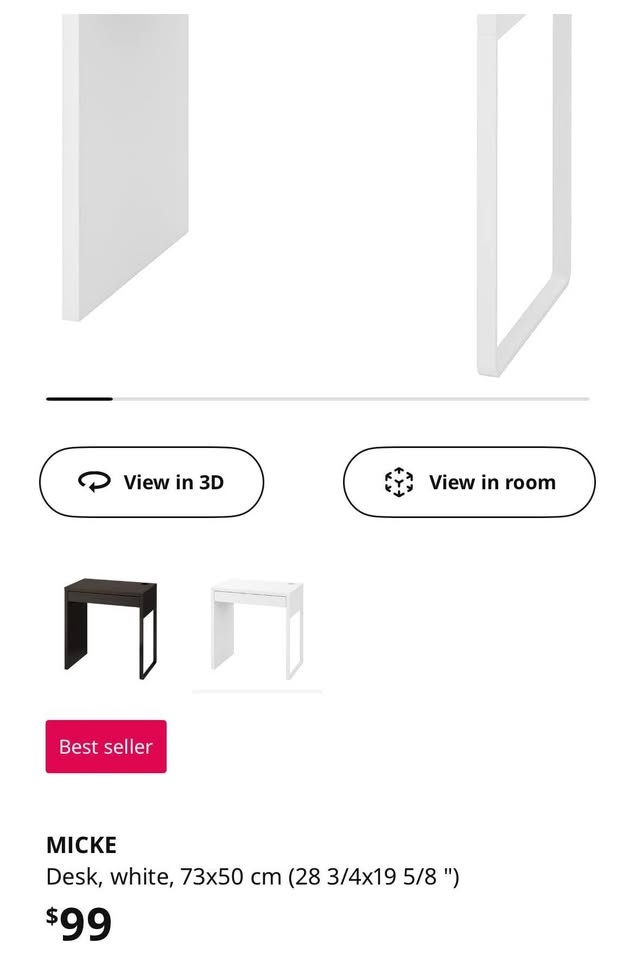 Ikea Micke Desk - photo 3