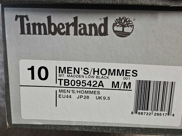 Timberland Mt. Maddsen Leather Boots US10 Black - photo 4