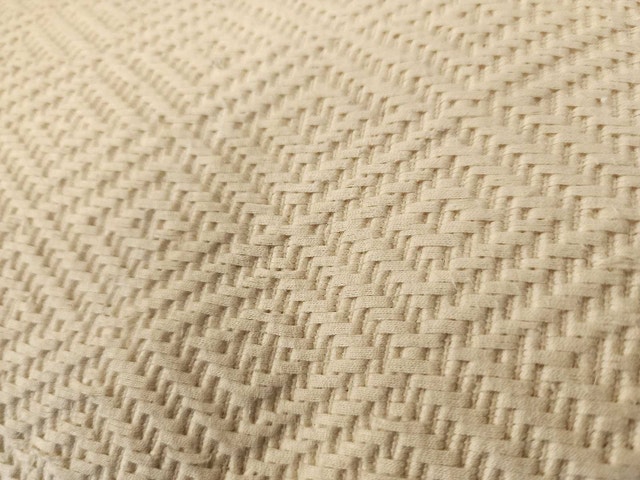 Oversized running threads fabric cushions/pillows - cream - photo 2