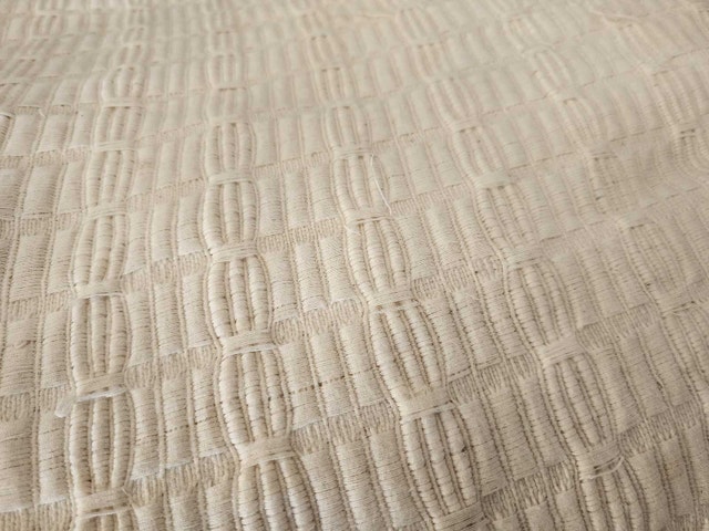 Oversized running threads fabric cushions/pillows - cream - photo 3