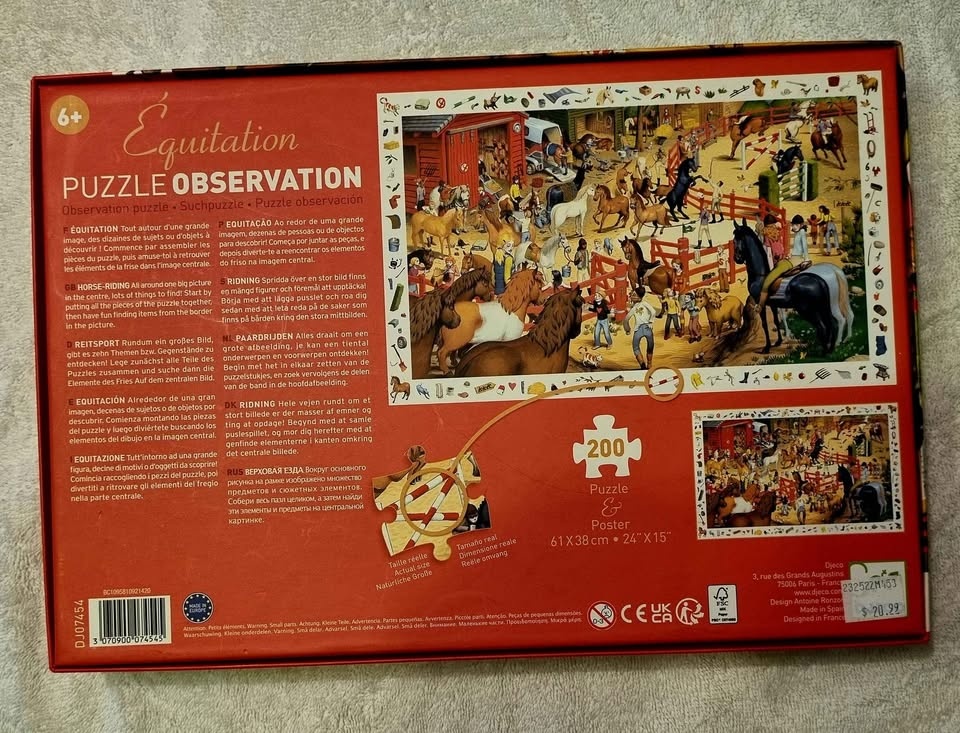 Equitation - Observation Puzzle 200 Pieces - photo 3