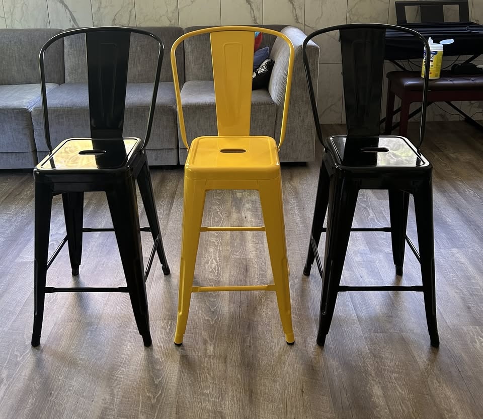 IKEA STOOL WITH BACKREST (1 UNIT = $25/  3 UNITS = $65)
