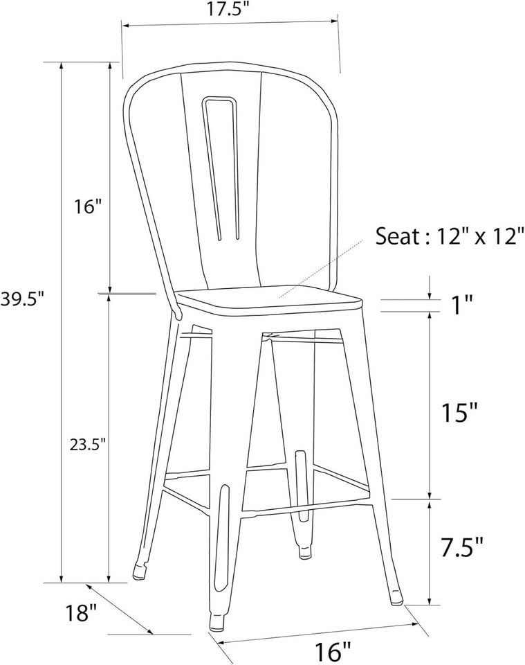 IKEA STOOL WITH BACKREST (1 UNIT = $25/  3 UNITS = $65) - photo 2