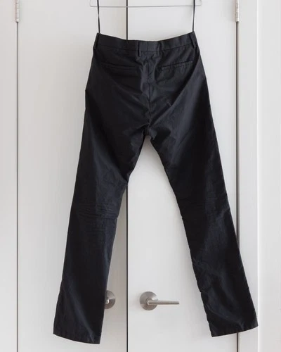 Deepti Barth BLACK COTTON OPEN ZIPFLY CLASSIC TROUSERS - photo 2