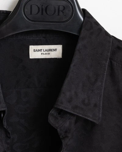Saint Laurent Paris SS13 Silk Babycat Button Up - photo 3