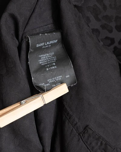 Saint Laurent Paris SS13 Silk Babycat Button Up - photo 5