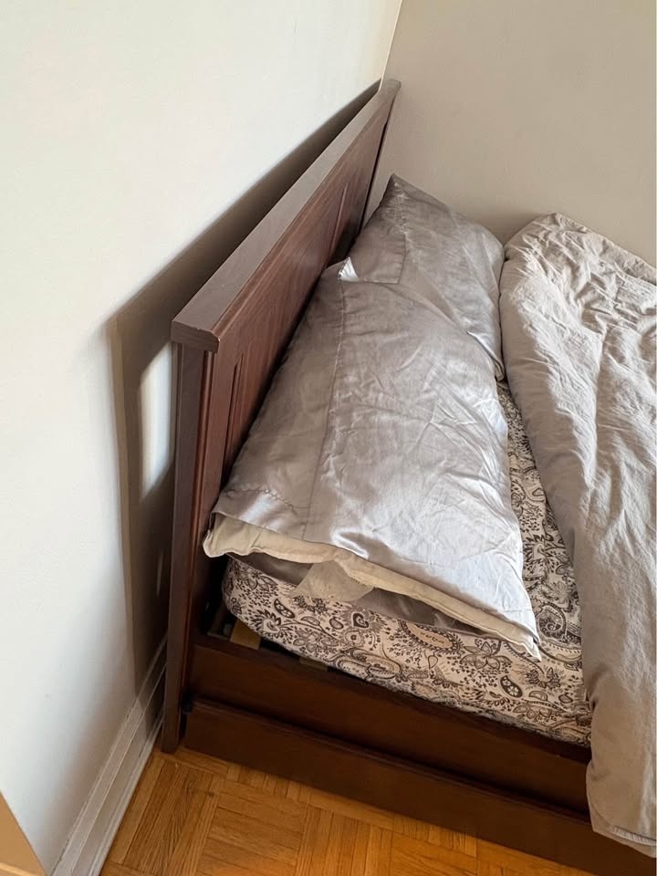 Ikea Songesand queen bed frame w/ storage - photo 4