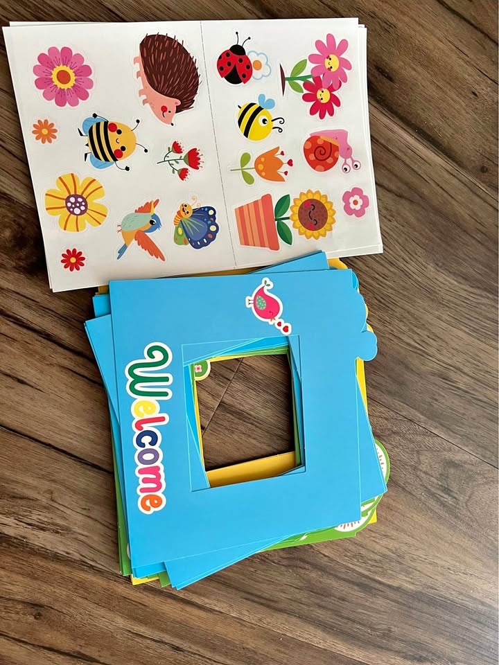 Kids gift/ kids spring activities/ DIY picture frame craft
