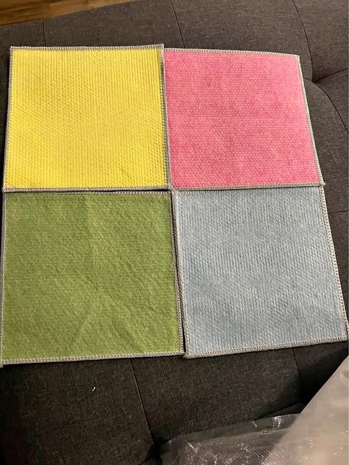 Multipurpose rags for dishwashing, kitchen top cleaning