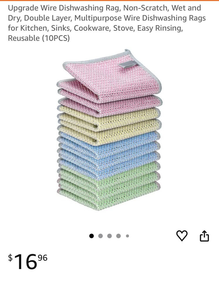 Multipurpose rags for dishwashing, kitchen top cleaning - photo 3