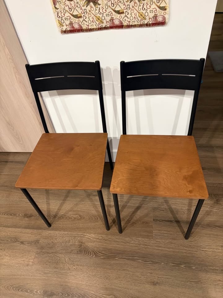 2 IKEA Dining Stool Chairs - photo 2