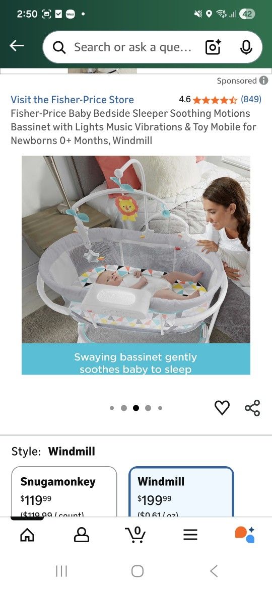 Fisher Price Baby Bassinet - photo 2