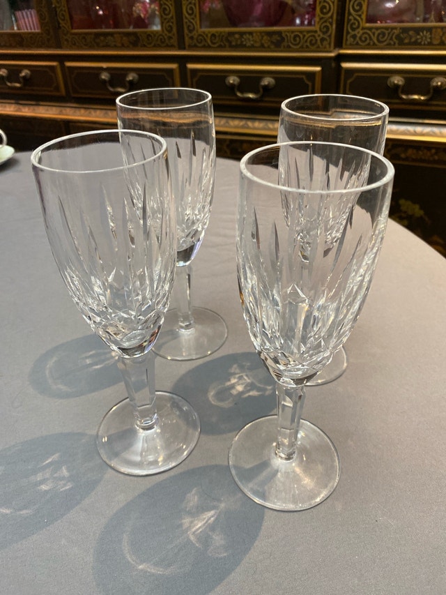4 x Waterford Crystal Kildare Champagne Flutes
