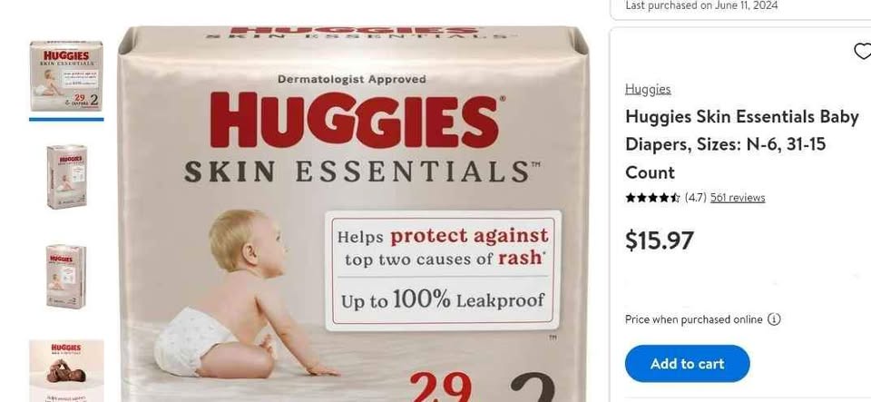 Huggies Skin Essentials Baby Diapers Size 2, 29 count - photo 2