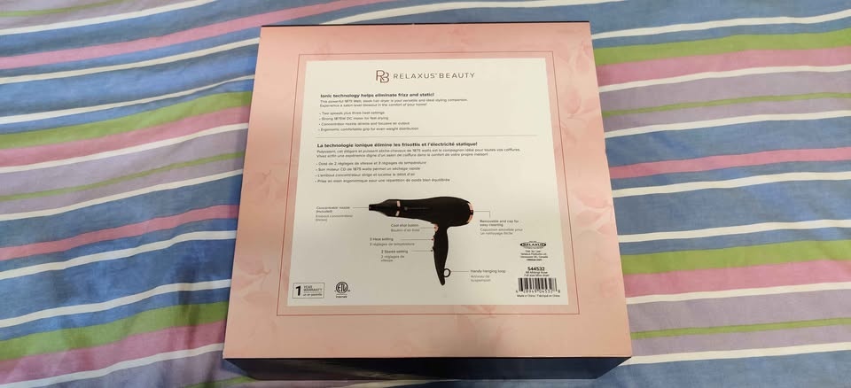 Relaxus Beauty Rose Midnight Hairdryer - photo 2