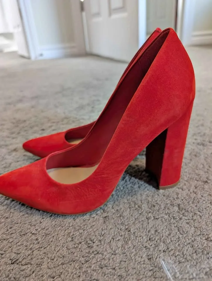 Orange suede pumps from Aldo thumbnail