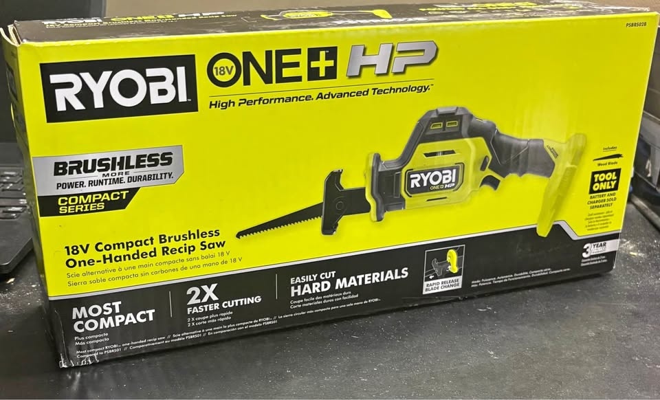 RYOBI One-Handed Reciprocating Saw