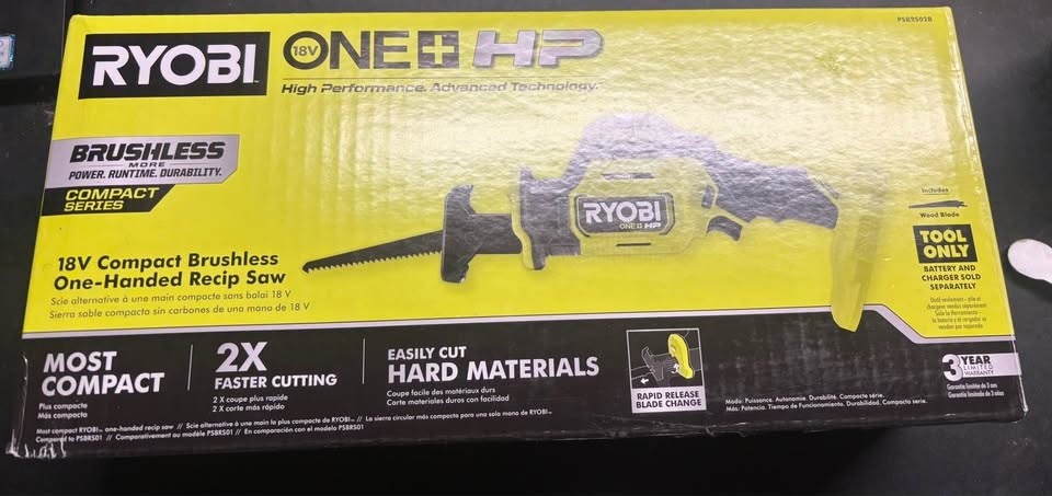 RYOBI One-Handed Reciprocating Saw - photo 3