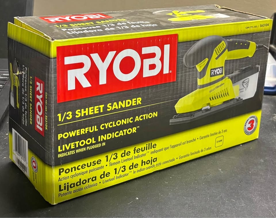RYOBI 1/3 Corded Sheet Sander