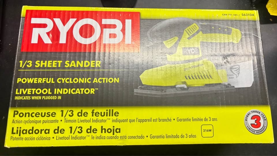 RYOBI 1/3 Corded Sheet Sander - photo 3