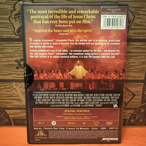 The Greatest Story Ever Told (DVD, 1965) - photo 2