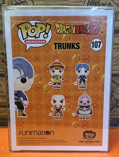 Funko Pop! Dragon Ball Z - Trunks #107 BRAND NEW w/ box - photo 3