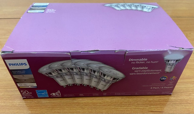 Philips Dimmable LED GU10 Bulbs - 6 pack - photo 3