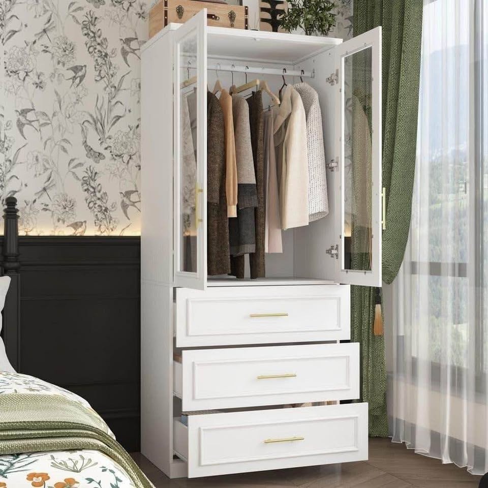 Brand New– 2-Door Wardrobe Armoire - photo 3