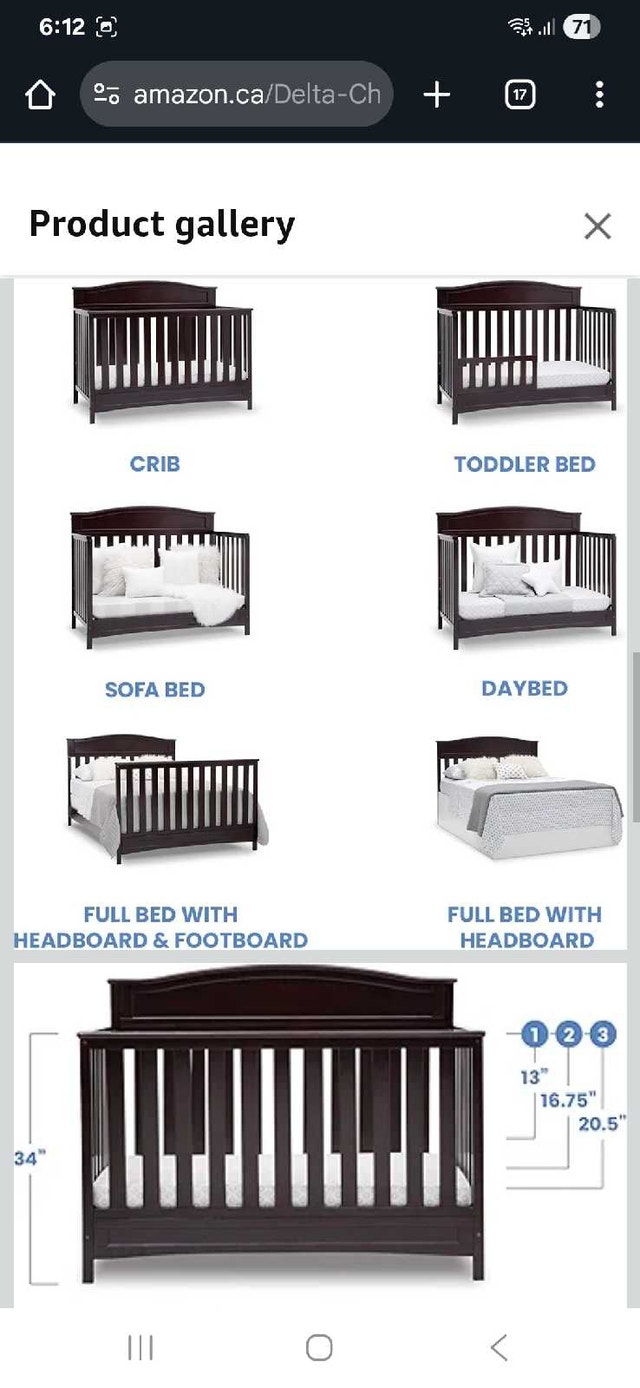 Baby Crib with mattress - Great condition like new