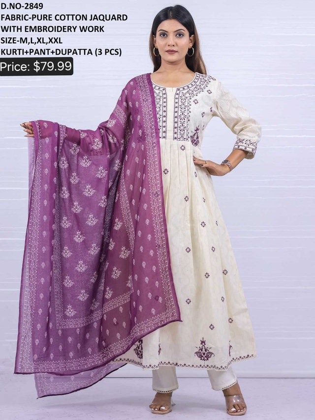 New Kurti set with Duppatta