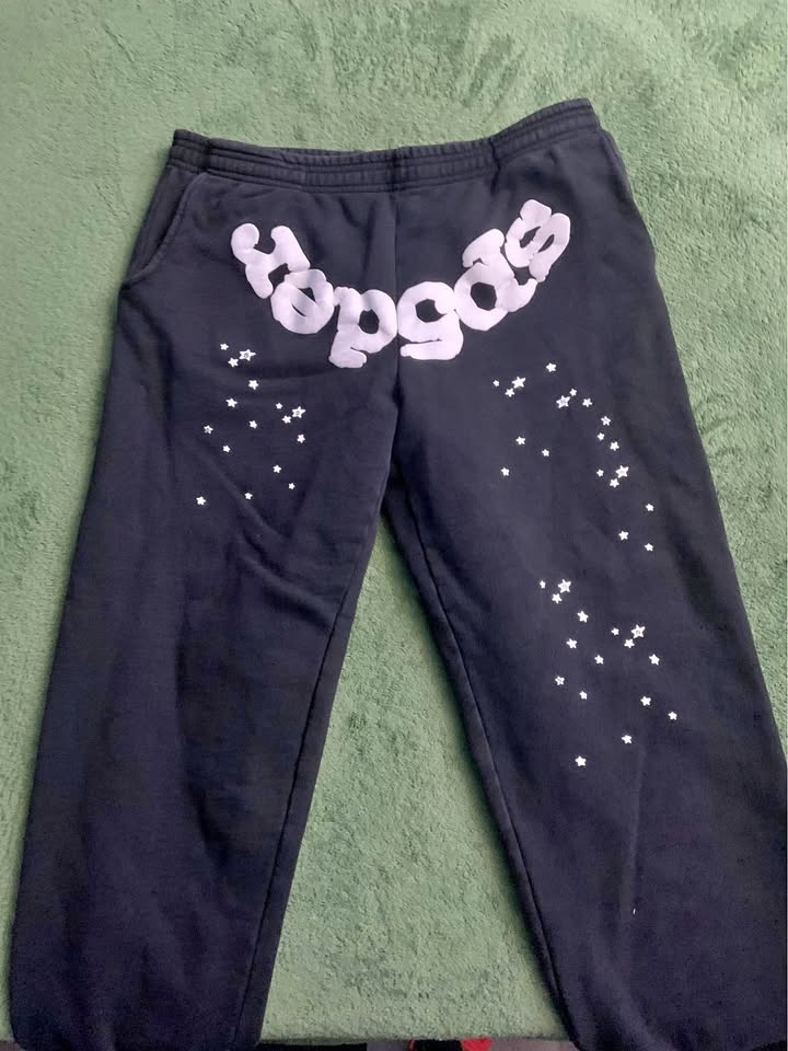 Sp5der Star Sweatpants – Black – Size Large (Read Description)