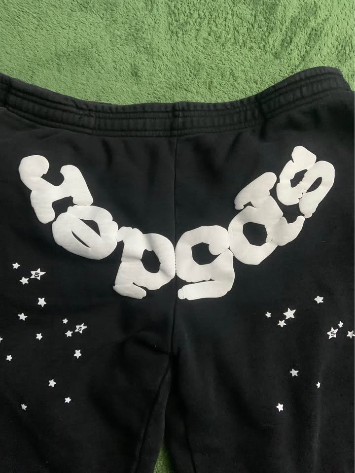 Sp5der Star Sweatpants – Black – Size Large (Read Description) - photo 2