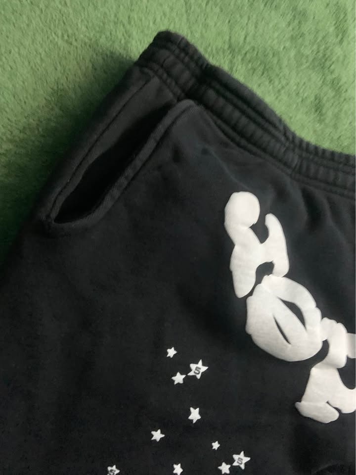 Sp5der Star Sweatpants – Black – Size Large (Read Description) - photo 3