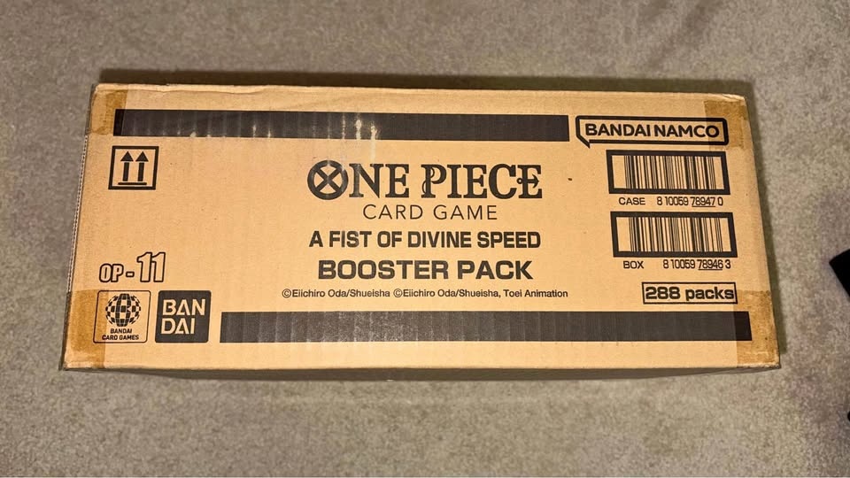 One Piece OP11 Booster Box Case A Fist of Divine Speed