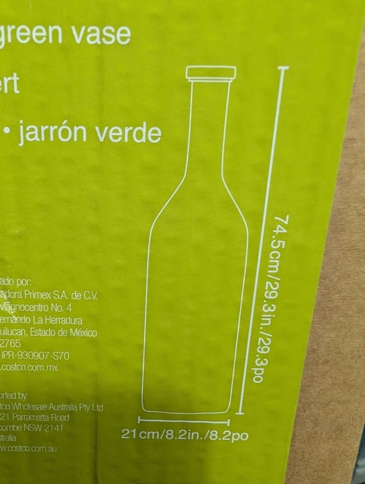 Large green glass bottle - photo 2