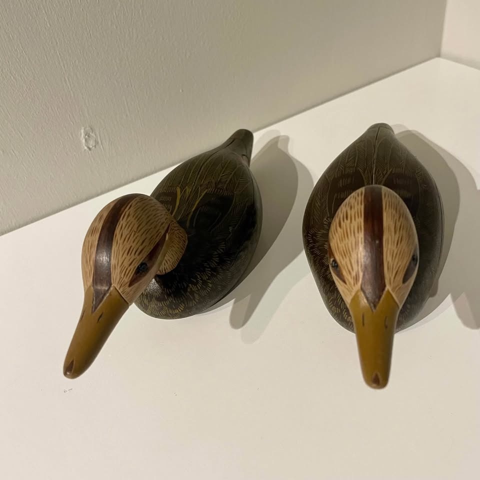 Pair of Vintage American Black Duck Decoys - photo 2