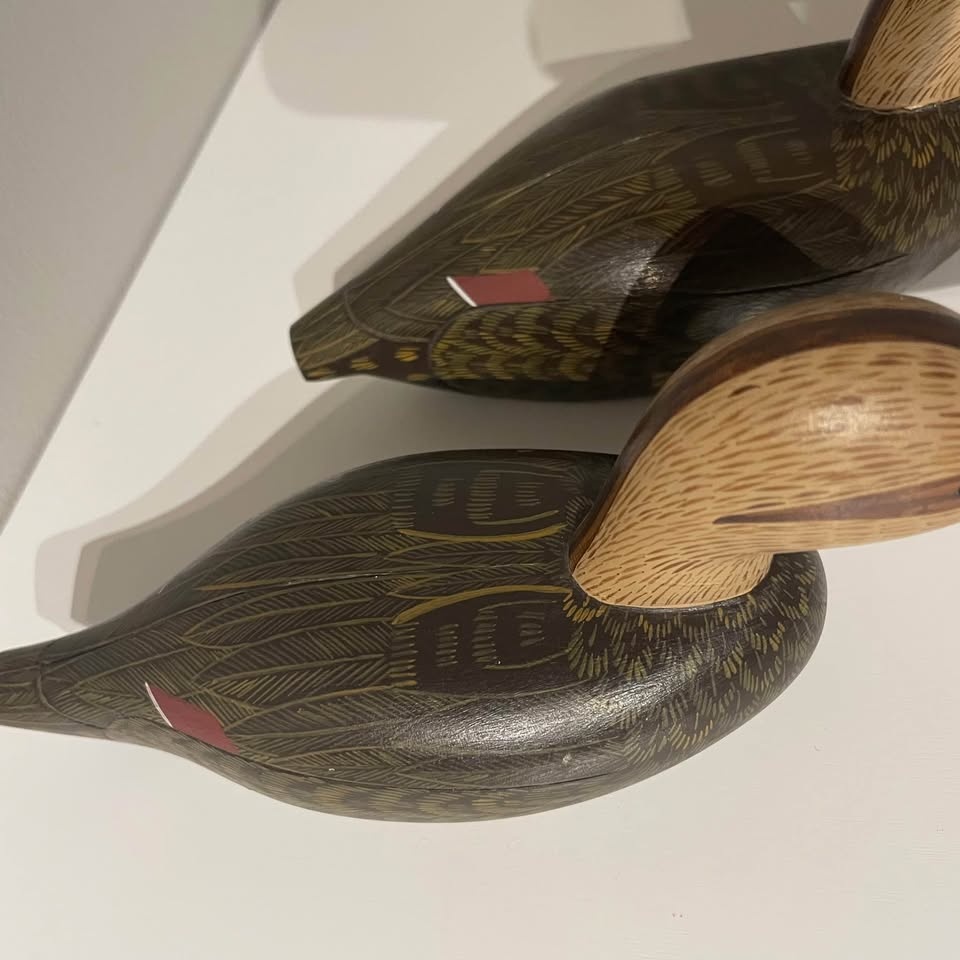 Pair of Vintage American Black Duck Decoys - photo 4