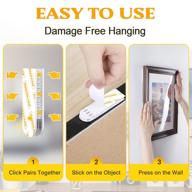 EMITEVER Heavy Duty Picture Hanging Strips NEW - photo 2