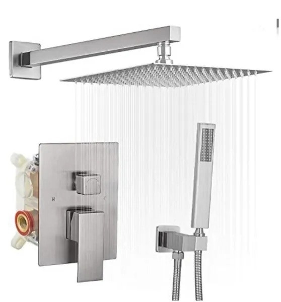 Brushed Nickel 10" Shower System BNIB