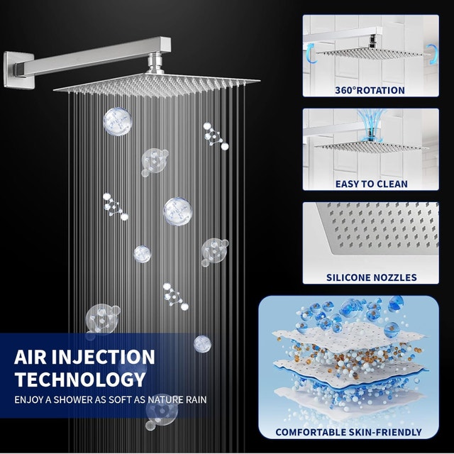 Brushed Nickel 10" Shower System BNIB - photo 4