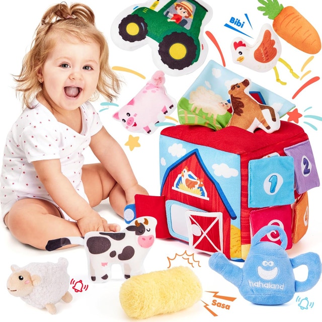 hahaland Baby Toys 6-12 Months 13Pcs Surprise Box - photo 2