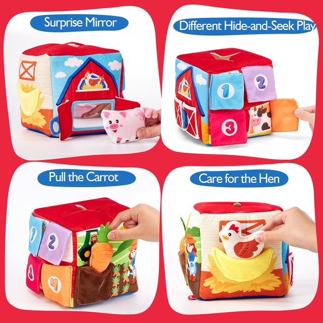 hahaland Baby Toys 6-12 Months 13Pcs Surprise Box - photo 4