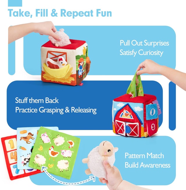 hahaland Baby Toys 6-12 Months 13Pcs Surprise Box - photo 5