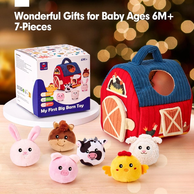 hahaland Montessori Baby Toys My First Big Barn Toy