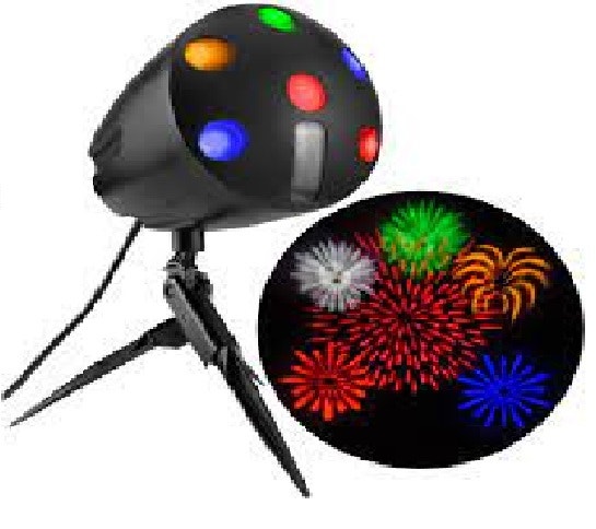 LightShow LED Fireworks Projection Spot Light - New