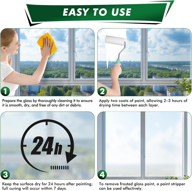 Privacy Window Paint For Glass BNIB - photo 5