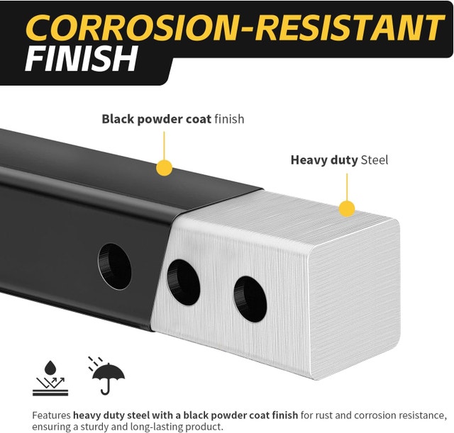 MAXXHAUL 50650 Trailer Hitch Riser for 2 "Receivers with 6" NEW - photo 3